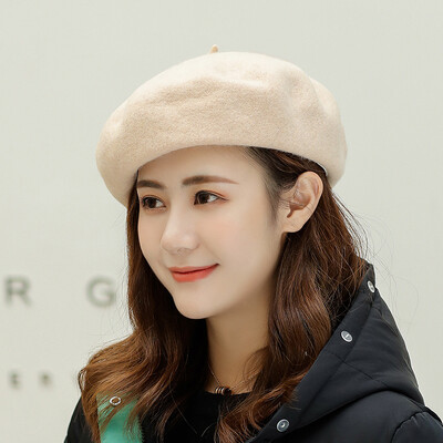 Hat female Japanese autumn&winter wool berets retro Joker solid color wool painter Hat Korean literary bud Hat
Hat female Japanese autumn&winter wool berets retro Joker solid color wool painter Hat Korean literary bud Hat