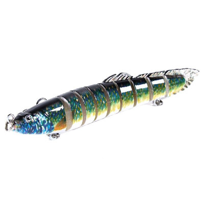 14cm 214g Lifelike Multi-jointed 9-segment Artificial Hard Bait Fishing Lure Swimbait Crankbait Fish Treble Hook Tackle
14cm 214g Lifelike Multi-jointed 9-segment Artificial Hard Bait Fishing Lure Swimbait Crankbait Fish Treble Hook Tackle