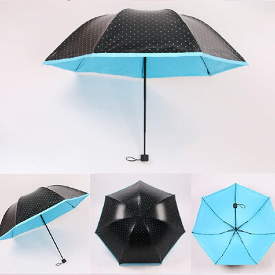 3 Folding Travel Umbrella Wave Point Color Glue Arch Telescopic Fashion Anti-Ultraviolet Rain Protection Umbrella 30 Percent Umbre
3 Folding Travel Umbrella Wave Point Color Glue Arch Telescopic Fashion Anti-Ultraviolet Rain Protection Umbrella 30 Percent Umbre