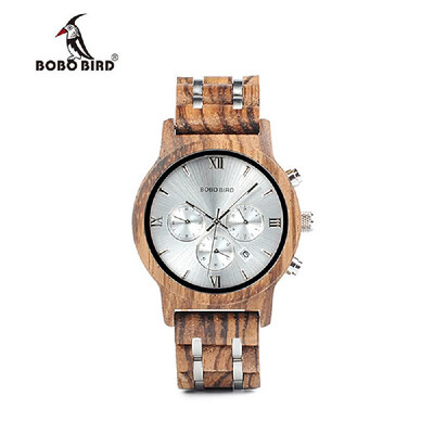 BOBOBIRD P19-1 Men Quartz Watch Wooden Band Fashion Multifunction Wristwatch 3ATM Chronograph Calendar Date Week Display Watches
BOBOBIRD P19-1 Men Quartz Watch Wooden Band Fashion Multifunction Wristwatch 3ATM Chronograph Calendar Date Week Display Watches