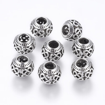 Tibetan Style Alloy European Beads Large Hole Beads Rondelle Antique Silver 11x95mm Hole 5mm
Tibetan Style Alloy European Beads Large Hole Beads Rondelle Antique Silver 11x95mm Hole 5mm