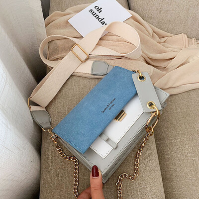 Qiao Bani 2019 new Korean chic fashion matte hit color flip small square bag shoulder diagonal trend handbags
Qiao Bani 2019 new Korean chic fashion matte hit color flip small square bag shoulder diagonal trend handbags