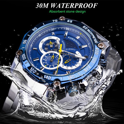 Gobestart Waterproof Three Eye Six Needle Automatic Mechanical Mens Steel Belt Watch
Gobestart Waterproof Three Eye Six Needle Automatic Mechanical Mens Steel Belt Watch
