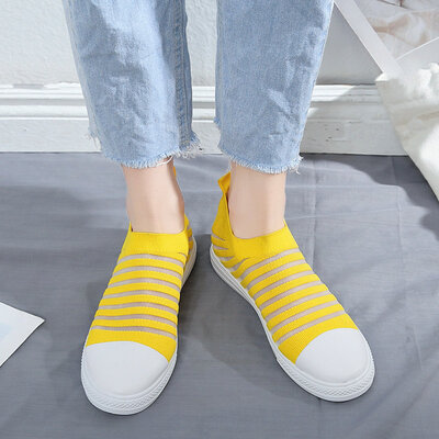 Single shoe female summer Korean version of mesh breathable fly knit socks shoes a pedal lazy flat casual shoes
Single shoe female summer Korean version of mesh breathable fly knit socks shoes a pedal lazy flat casual shoes