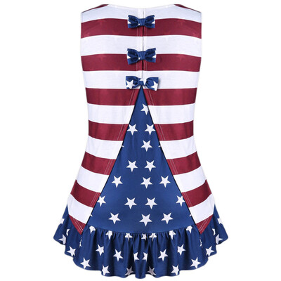 Roseonmyhand Fashion Womens Plus Size American Flag Print Ruffles Bowknot Patriotic Tank Tops
Roseonmyhand Fashion Womens Plus Size American Flag Print Ruffles Bowknot Patriotic Tank Tops