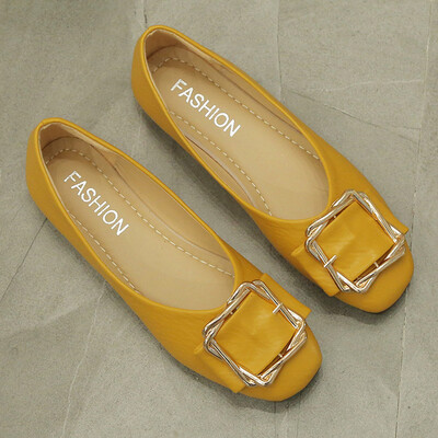2019 summer new Korean version of net red metal buckle square head shallow mouth shoes womens soft bottom flat fashion Joker wome
2019 summer new Korean version of net red metal buckle square head shallow mouth shoes womens soft bottom flat fashion Joker wome