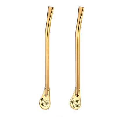 Toponeto 2Pcs Stainless Steel Drinking Tea Yerba Mate Straw Gourd Bombilla Filter Spoon
Toponeto 2Pcs Stainless Steel Drinking Tea Yerba Mate Straw Gourd Bombilla Filter Spoon