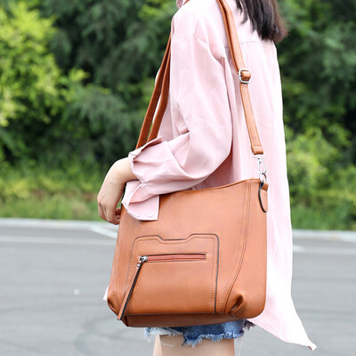 Tailored Fashion Women Zipper Pure Color Leather Handle Bag Messenger Bags Crossbody Bags
Tailored Fashion Women Zipper Pure Color Leather Handle Bag Messenger Bags Crossbody Bags