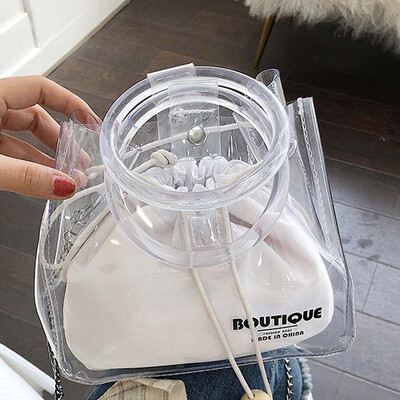 Tailored Womens Fashion Beam Mouth Transparent Diagonal Shoulder Bag Solid Color Handbag
Tailored Womens Fashion Beam Mouth Transparent Diagonal Shoulder Bag Solid Color Handbag