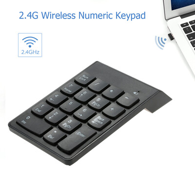 24G USB Numeric Keypad Wireless Number Pad 18 Keys Mini Digital Keyboard for iMacMacBookMacBook AirPro Laptop PC Notebook Desk
24G USB Numeric Keypad Wireless Number Pad 18 Keys Mini Digital Keyboard for iMacMacBookMacBook AirPro Laptop PC Notebook Desk