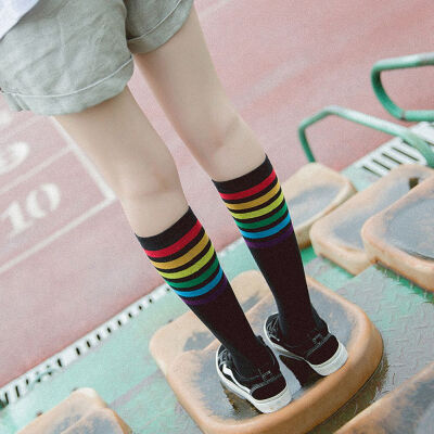 1 Pair Rainbow Personality In Tall Tube Cotton Over Knee Comfortable Soft Socks
1 Pair Rainbow Personality In Tall Tube Cotton Over Knee Comfortable Soft Socks