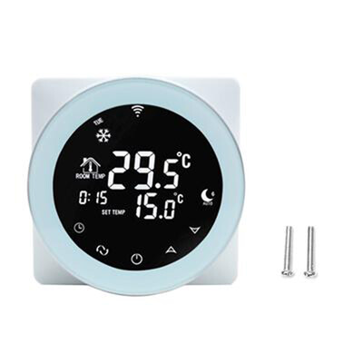 Wifi 3A Water Heating Thermostat Voice Control LCD Digital Touch Screen Temperature Controller Replacement for Alexa
Wifi 3A Water Heating Thermostat Voice Control LCD Digital Touch Screen Temperature Controller Replacement for Alexa