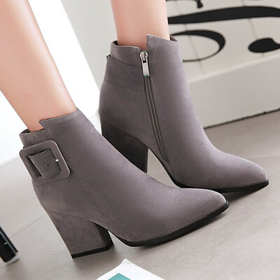 Rose Fashion Pure Color Pointed Toe Zipper Boots Chunky Heels Vintage Women Boots
Rose Fashion Pure Color Pointed Toe Zipper Boots Chunky Heels Vintage Women Boots
