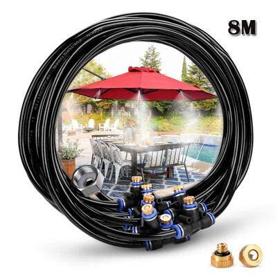 2019 New Outdoor Misting Cooling Sprinkler System for Garden 8M Atomization Line 9 Brass Spray Nozzles Brass Adapter 34
2019 New Outdoor Misting Cooling Sprinkler System for Garden 8M Atomization Line 9 Brass Spray Nozzles Brass Adapter 34