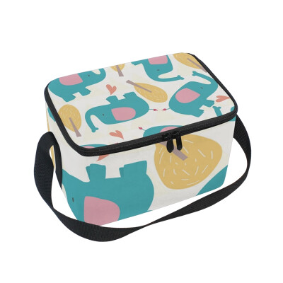 ALAZA Insulated Lunch Box Little Elephant Lunch Bag for Men Women Portable Tote Bag Cooler Bag
ALAZA Insulated Lunch Box Little Elephant Lunch Bag for Men Women Portable Tote Bag Cooler Bag