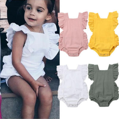 Newborn Baby Girl Ruffle Solid Color Romper Bodysuit Jumpsuit Outfits Sunsuit
Newborn Baby Girl Ruffle Solid Color Romper Bodysuit Jumpsuit Outfits Sunsuit