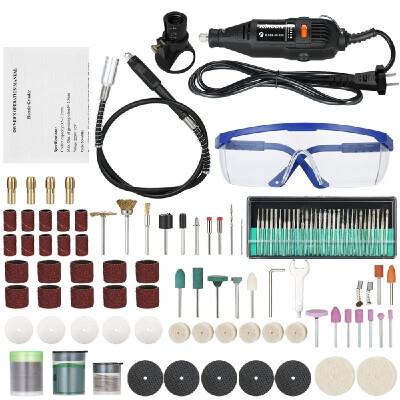 KKmoon Multi-functional Professional Electric Grinder Set 5-Speed Variable Speed Electric Drill Grinding Rotary Tool with 160pcs A
KKmoon Multi-functional Professional Electric Grinder Set 5-Speed Variable Speed Electric Drill Grinding Rotary Tool with 160pcs A