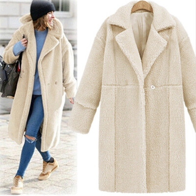 Roseonmyhand Women Winter Solid Lapel Long Sleeve Plush Pocket Jacket Long Outwear Coat
Roseonmyhand Women Winter Solid Lapel Long Sleeve Plush Pocket Jacket Long Outwear Coat