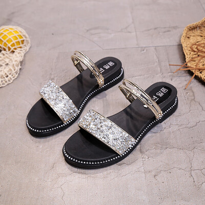 Sandals Female Spring&Summer Flat Bottom Two Sandals Female Student Chic Baitai Korean version of medium heel shoes
Sandals Female Spring&Summer Flat Bottom Two Sandals Female Student Chic Baitai Korean version of medium heel shoes