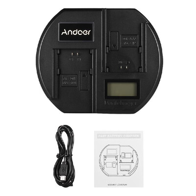 Andoer Fast Battery Charger Dual-channel Camera Battery Charger Digital LCD Display USB Input for Sony NP-FZ100 Battery
Andoer Fast Battery Charger Dual-channel Camera Battery Charger Digital LCD Display USB Input for Sony NP-FZ100 Battery