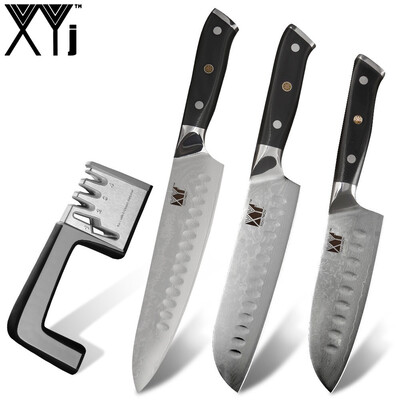 XYj 4pcs Damascus Steel Knives Set 8 7 65 Chef Santoku Sharp Knives Sharpener Tools
XYj 4pcs Damascus Steel Knives Set 8 7 65 Chef Santoku Sharp Knives Sharpener Tools