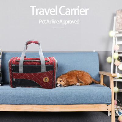 Pet Carrier Travel Bag Airline Approved Train Car Pet Travel Carrier Breathable for Dogs Cats
Pet Carrier Travel Bag Airline Approved Train Car Pet Travel Carrier Breathable for Dogs Cats