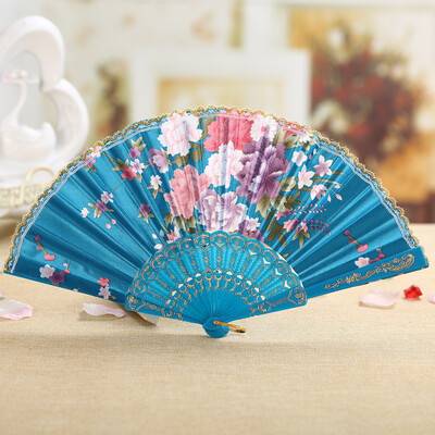 Siaonvr Best Chinese Style Dance Wedding Party Lace Silk Folding Hand Held Flower Fan
Siaonvr Best Chinese Style Dance Wedding Party Lace Silk Folding Hand Held Flower Fan