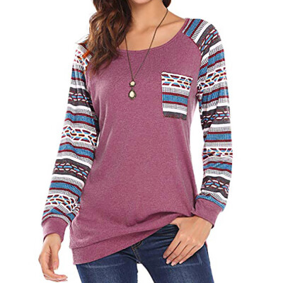 Nomeni Women Fashion Long Sleeve Pocket Printed Patchwork Blouse Tops Clothes T Shirt
Nomeni Women Fashion Long Sleeve Pocket Printed Patchwork Blouse Tops Clothes T Shirt
