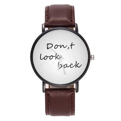 Pure White Reloj 2018 Fashion Women Quartz Watch DONT LOOK BACK Leather Watches High Quality Clock Wristwatch Feminino
Pure White Reloj 2018 Fashion Women Quartz Watch DONT LOOK BACK Leather Watches High Quality Clock Wristwatch Feminino