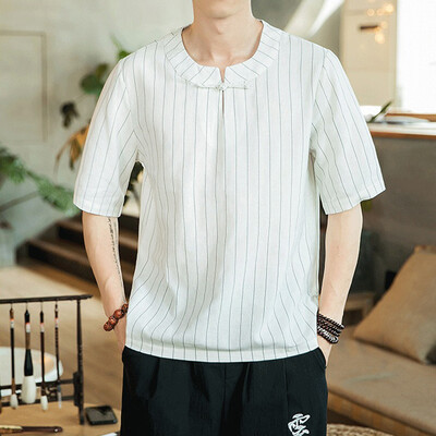 Toponeto Mens Summer Vintage Stripe Linen Patchwork Short Sleeve T-shirt Comfort Tops
Toponeto Mens Summer Vintage Stripe Linen Patchwork Short Sleeve T-shirt Comfort Tops