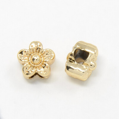 Nickel Free & Lead Free Unfading Golden Alloy European Beads Large Hole Flower Beads Golden 12x10mm Hole 5mm
Nickel Free & Lead Free Unfading Golden Alloy European Beads Large Hole Flower Beads Golden 12x10mm Hole 5mm