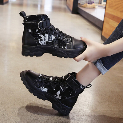 Thick bottom loose cake&round-head casual shoes lace womens shoes womens shoes high-cut shoes single-layer shoes winter
Thick bottom loose cake&round-head casual shoes lace womens shoes womens shoes high-cut shoes single-layer shoes winter