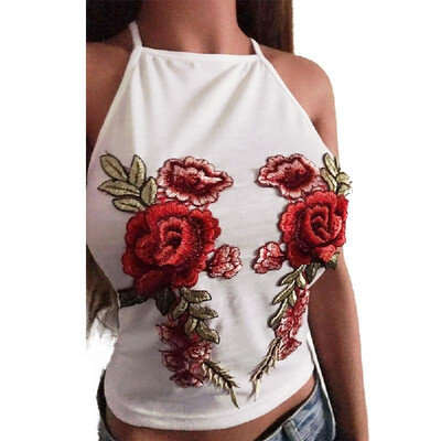 Women Camisole Top Floral Embroidery Sleeveless Adjustable Spaghetti Strap Sexy Tee Tank Top
Women Camisole Top Floral Embroidery Sleeveless Adjustable Spaghetti Strap Sexy Tee Tank Top