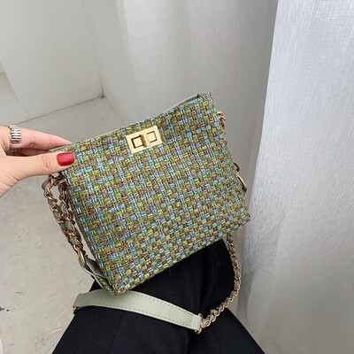Tailored Fashion Women Retro Weave Wool Bucket Bag Crossbody Bag Chain Shoulder Bags
Tailored Fashion Women Retro Weave Wool Bucket Bag Crossbody Bag Chain Shoulder Bags