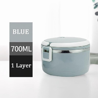 304 Stainless Steel Lunch Box Round Bowl 700ml Thermal Insulated Meal Box Leakproof Single Layer for Students Office Picnic
304 Stainless Steel Lunch Box Round Bowl 700ml Thermal Insulated Meal Box Leakproof Single Layer for Students Office Picnic