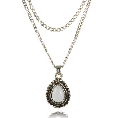 Double Horn Necklace Opal Crescent Water Drop Necklace Boho Jewelry Minimal Girlfriend Gift
Double Horn Necklace Opal Crescent Water Drop Necklace Boho Jewelry Minimal Girlfriend Gift