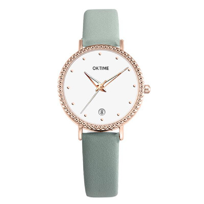 Fashion Simple Women Quartz Watch Student Calendar Alloy Case PU Leather Band Wrist Watch
Fashion Simple Women Quartz Watch Student Calendar Alloy Case PU Leather Band Wrist Watch