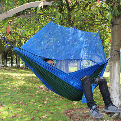 Double Hammock With Mosquito Mesh Garden Parachute Cloth Camping Leisure HammocksBlueGreenOrangePurple
Double Hammock With Mosquito Mesh Garden Parachute Cloth Camping Leisure HammocksBlueGreenOrangePurple