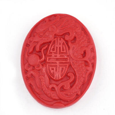 Cinnabar Beads Carved Lacquerware Oval Red 505mm long 39mm wide 11mm thick hole 18mm
Cinnabar Beads Carved Lacquerware Oval Red 505mm long 39mm wide 11mm thick hole 18mm