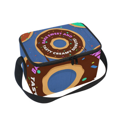 ALAZA Lunch Box Insulated Sweet Doughnut Lunch Bag Large Cooler Tote Bagfor Men Women
ALAZA Lunch Box Insulated Sweet Doughnut Lunch Bag Large Cooler Tote Bagfor Men Women