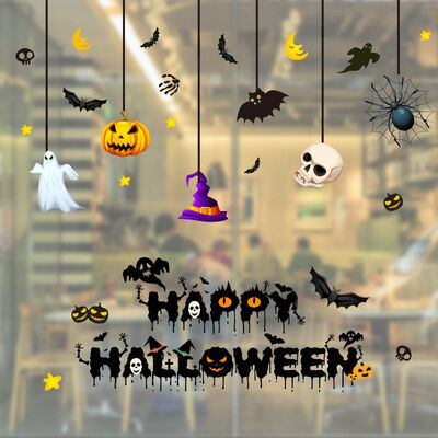 Halloween Window Clings Decals Window Stickers Halloween Decorations Kit For Kids Rooms Bar Party Wall Sticker Home Decor
Halloween Window Clings Decals Window Stickers Halloween Decorations Kit For Kids Rooms Bar Party Wall Sticker Home Decor