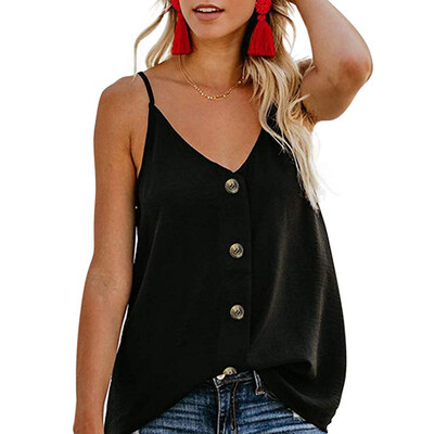 Roseonmyhand Fashion Womens V-neck Vest Sleeveless Button Shirt Blouse Casual Tank Tops
Roseonmyhand Fashion Womens V-neck Vest Sleeveless Button Shirt Blouse Casual Tank Tops