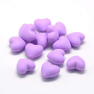 Food Grade Environmental Silicone Beads Chewing Beads For Teethers DIY Nursing Necklaces Making Heart MediumPurple 19x20x12mm
Food Grade Environmental Silicone Beads Chewing Beads For Teethers DIY Nursing Necklaces Making Heart MediumPurple 19x20x12mm
