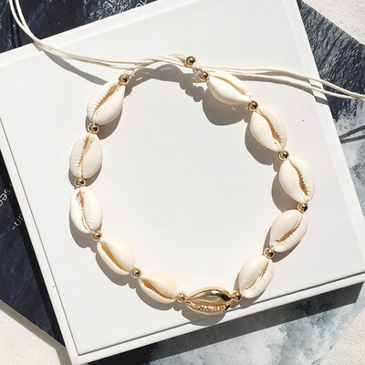 Vintage Gold Color Bead Cowrie Shell Choker Necklace for Women Coin Pendant Necklace Rope Natural seashell Statement Collier
Vintage Gold Color Bead Cowrie Shell Choker Necklace for Women Coin Pendant Necklace Rope Natural seashell Statement Collier