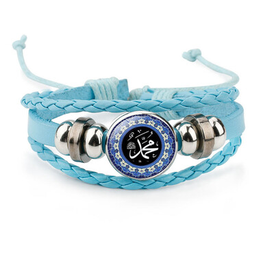 Stylish Islamic Arab Allah Time Gem Bracelets Bangles Handmade Multilayer Leather Beaded Bracelets
Stylish Islamic Arab Allah Time Gem Bracelets Bangles Handmade Multilayer Leather Beaded Bracelets