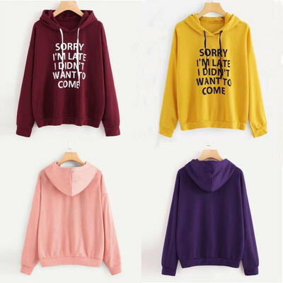 Popular autumn&winter fashion women´s hooded sweatshirts letter print long-sleeved pullover shirt
Popular autumn&winter fashion women´s hooded sweatshirts letter print long-sleeved pullover shirt