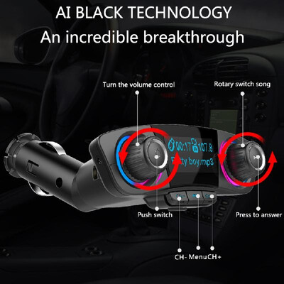 Quelima BT06 BT FM Transmitter Wireless FM Modulator Wireless Radio Transmitter Tuner with Dual USB Smart Charger
Quelima BT06 BT FM Transmitter Wireless FM Modulator Wireless Radio Transmitter Tuner with Dual USB Smart Charger