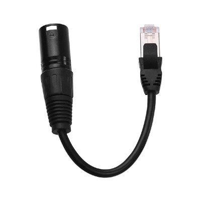 RJ45 Male Network Connector to 3-Pin Mini XLR Male Extension DMX512 Cable Stage Studio Cables Wires Black 1m
RJ45 Male Network Connector to 3-Pin Mini XLR Male Extension DMX512 Cable Stage Studio Cables Wires Black 1m