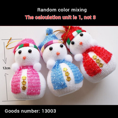 FUNNYBUNNY 1PC Christmas Decoration Snowman Doll Little Doll Gift Pendant Christmas Decoration Child Gift Christmas Ornaments
FUNNYBUNNY 1PC Christmas Decoration Snowman Doll Little Doll Gift Pendant Christmas Decoration Child Gift Christmas Ornaments