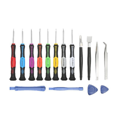16 in 1 Multi-functional Precision Torx Slotted&Phillips Screwdrivers Set Repair Tools Kit for Cellphone Laptop
16 in 1 Multi-functional Precision Torx Slotted&Phillips Screwdrivers Set Repair Tools Kit for Cellphone Laptop